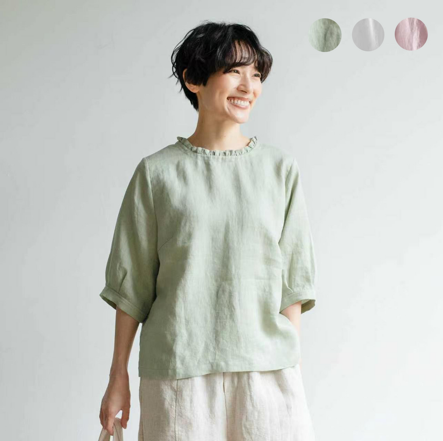 ミクロ　2枚おまとめfall-in＆co リネンシャツ リネンシャツ・リネンブラウス レディース | fall-in&co
