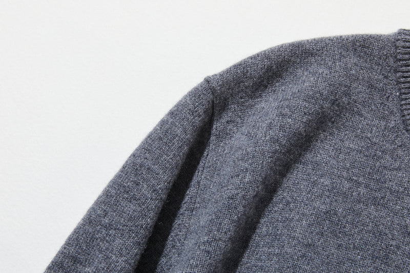 ふんわりと温もり溢れるシェットランドウールの定番カーディガン ウールカーディガン　251104