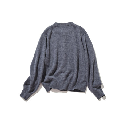 ふんわりと温もり溢れるシェットランドウールの定番カーディガン ウールカーディガン　251104