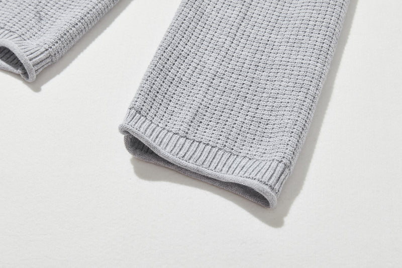 季節の移り変わりに寄り添う　コットン100％カーディガン　ニット　ライトグレー250917-1