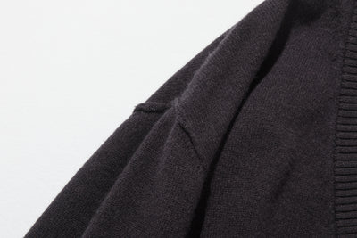 ほっこり温もり。シェットランドウールのオーバーサイズセーター　Vネックセーター 　251105