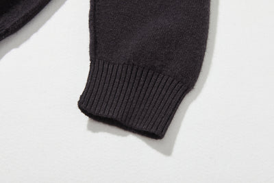 ほっこり温もり。シェットランドウールのオーバーサイズセーター　Vネックセーター 　251105