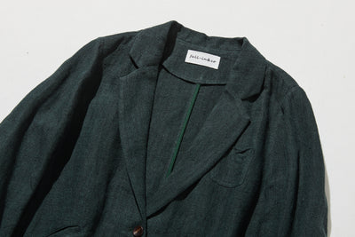 一枚あると、心強いリネン100％のテーラードジャケット　アウター　251005