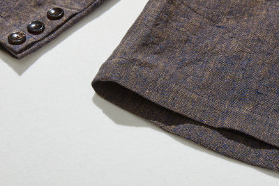 一枚あると、心強いリネン100％のテーラードジャケット　アウター　251005