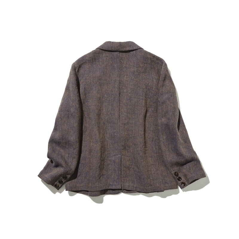 一枚あると、心強いリネン100％のテーラードジャケット　アウター　251005