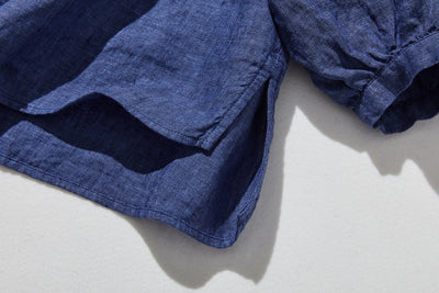 季節を問わず活躍する万能アイテム　フランス産リネン　リネンブラウス　250213