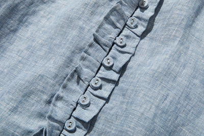 季節を問わず活躍する万能アイテム　フランス産リネン　リネンブラウス　250213