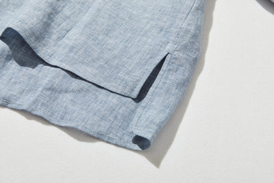 季節を問わず活躍する万能アイテム　フランス産リネン　リネンブラウス　250213