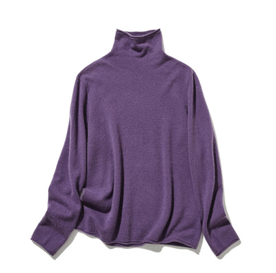 ★2025新色★やわらかい繊維から生まれる最高の心地良さ　カシミヤ100％　ハイネック ニット　231109