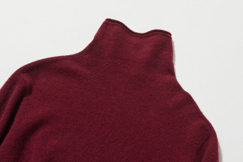 ★2025新色★やわらかい繊維から生まれる最高の心地良さ　カシミヤ100％　ハイネック ニット　231109