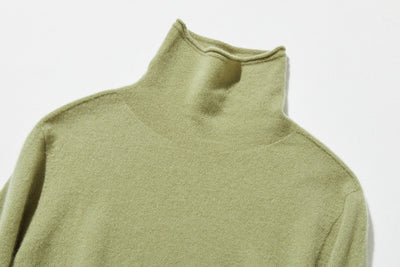 ★2025新色★やわらかい繊維から生まれる最高の心地良さ　カシミヤ100％　ハイネック ニット　231109