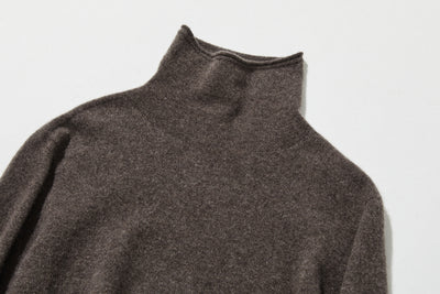 ★2025新色★やわらかい繊維から生まれる最高の心地良さ　カシミヤ100％　ハイネック ニット　231109