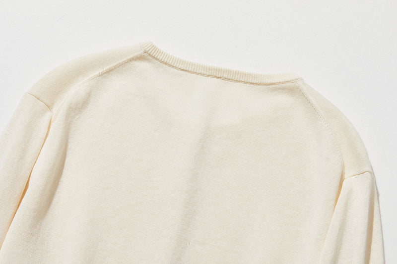 心地よい着心地の年中愛用ニットカーディガン 　コットンリネン カーディガン　251013