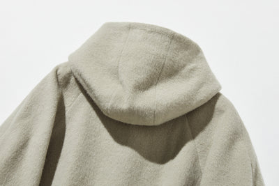 冬のファッションの頼もしい一枚に フード付きハーフコート　ショートコート　251011