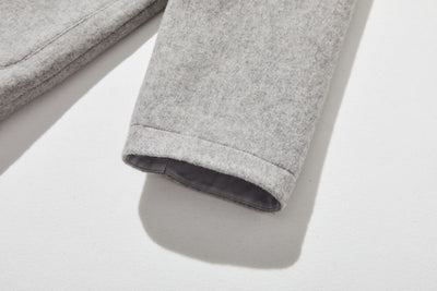 軽くて暖かいフード付きアウター　ウールアウター　241206