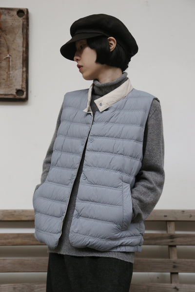 【両面着用できるダウンベスト】寒い季節の必須アイテム！秋冬ダウンベスト　　251109