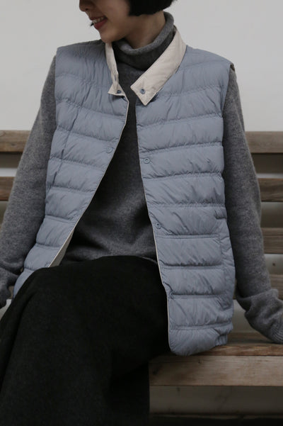 【両面着用できるダウンベスト】寒い季節の必須アイテム！秋冬ダウンベスト　　251109