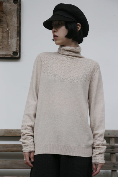 温かさと上質さを兼ね備えた、冬の必須タートルネックニット　ウールニット　セーター　四色　251110