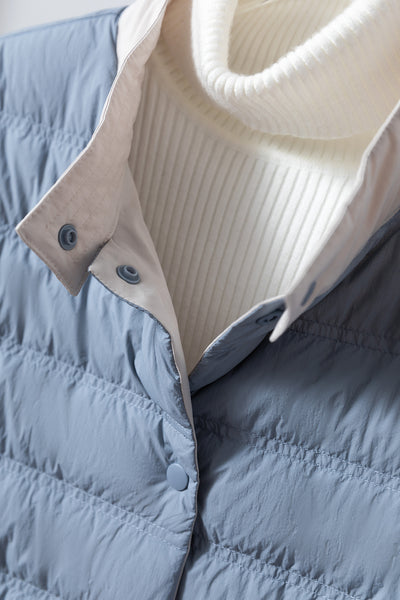 軽量＆保温性の両立リバーシブル ダウンジャケット　ダウンコート   251107