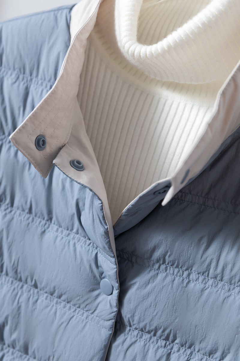 軽量＆保温性の両立リバーシブル ダウンジャケット　ダウンコート   251107