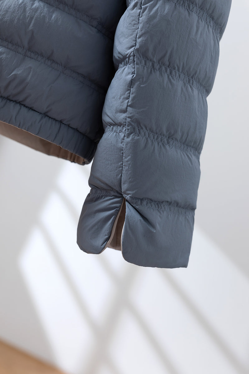 軽量＆保温性の両立リバーシブル ダウンジャケット　ダウンコート   251107