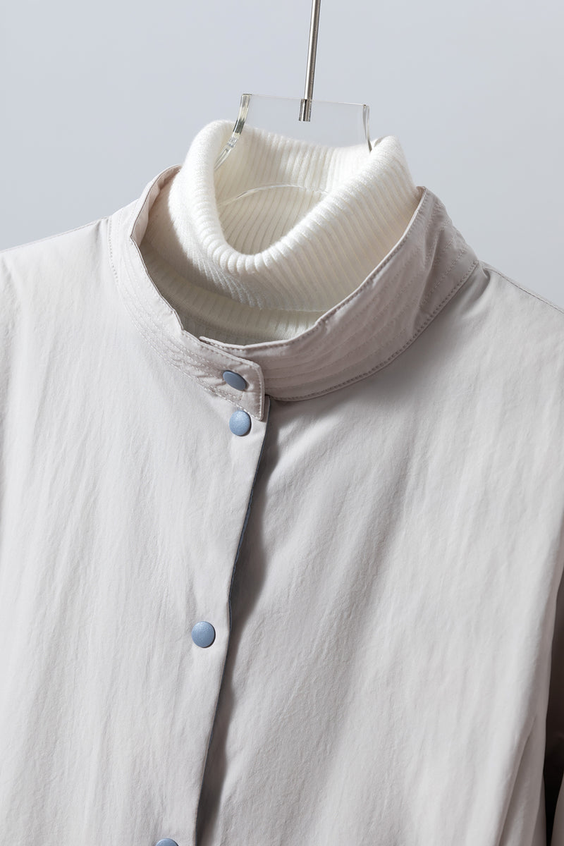 軽量＆保温性の両立リバーシブル ダウンジャケット　ダウンコート   251107