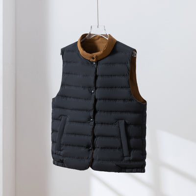【両面着用できるダウンベスト】寒い季節の必須アイテム！秋冬ダウンベスト　　251109
