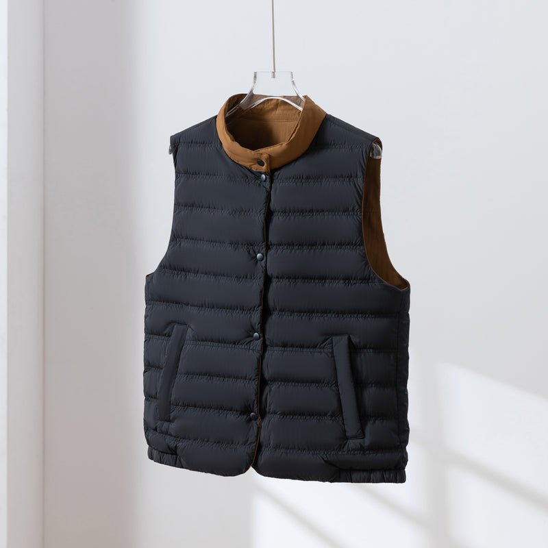 【両面着用できるダウンベスト】寒い季節の必須アイテム！秋冬ダウンベスト　　251109