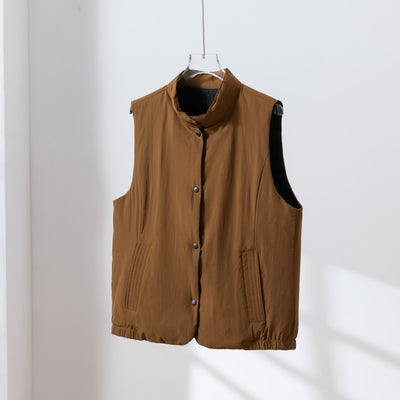 【両面着用できるダウンベスト】寒い季節の必須アイテム！秋冬ダウンベスト　　251109