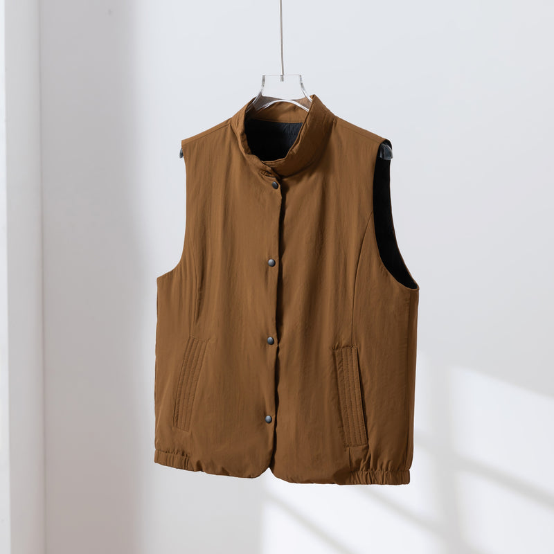 【両面着用できるダウンベスト】寒い季節の必須アイテム！秋冬ダウンベスト　　251109