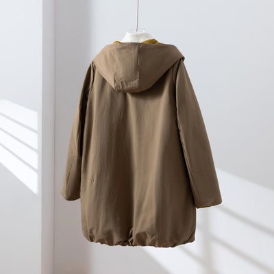 1枚で2つの魅力！ふんわりショールカラー　リバーシブルダウン　ダウンコート　 251108