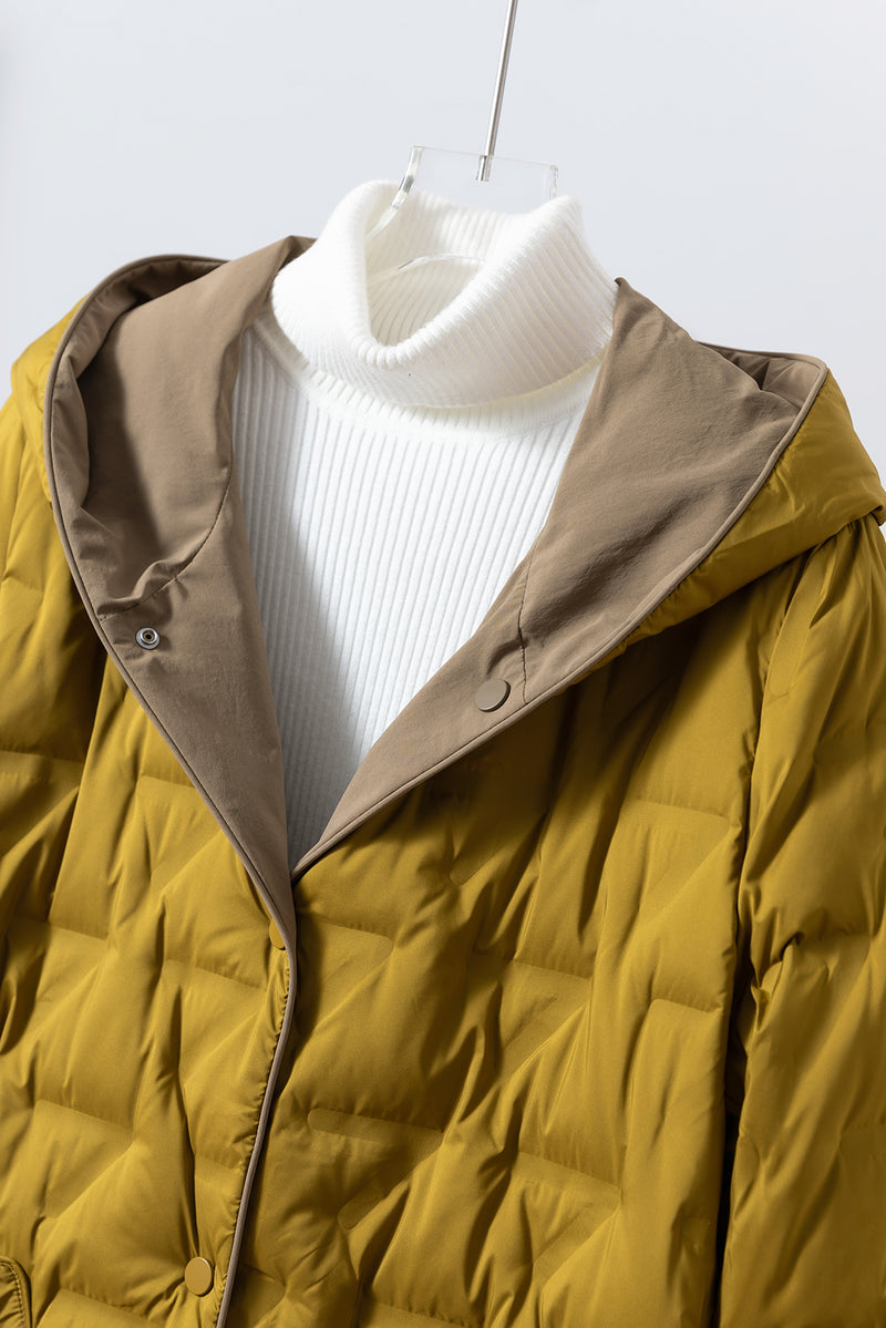 1枚で2つの魅力！ふんわりショールカラー　リバーシブルダウン　ダウンコート　 251108