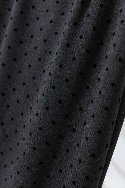 さまざまな着回しができるロングスカート　マキシ丈スカート　ドット柄スカート　251116