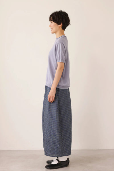 心地よさとおしゃれさを両立したワイドパンツ　リネン100％　9分丈パンツ　ズボン　250901-1