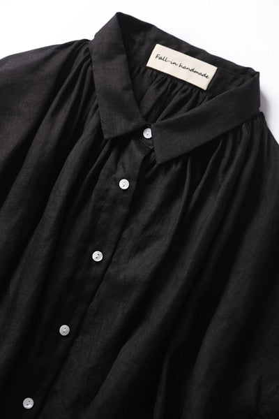 大人のお洒落　風合いリネンブラウス レディース トップス シャツ 半袖 リネン190712
