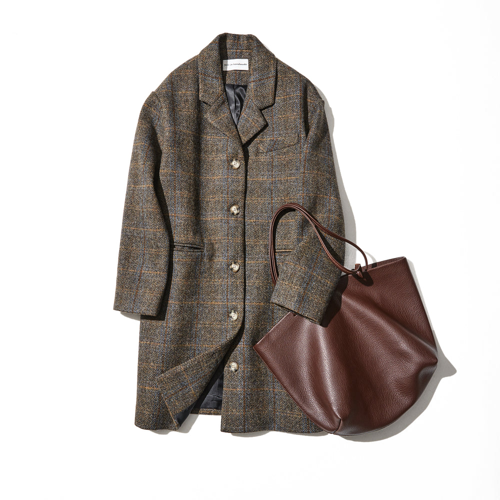 美品[fall-in&co] フード付きコットン・テンセルコート　ベージュML 美品[fall-in&co] フード付きコットン・テンセルコート ベー