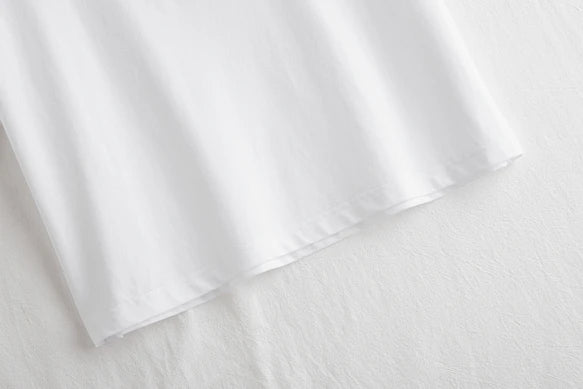 気付けば手に取る　コットンカットソー  ボトルネック7分袖Tシャツ　カットソー 220601